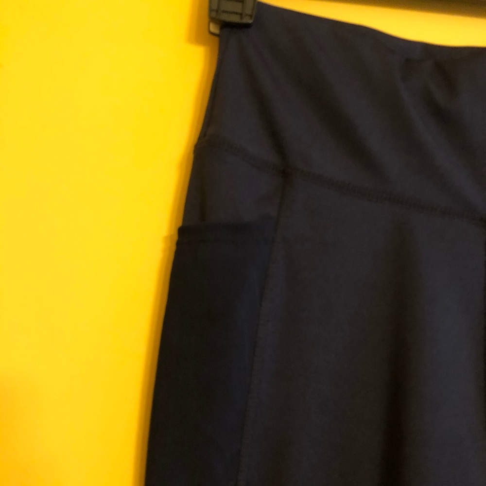 Navy Leggings w/ Mesh sides B2 - Picture 5 of 6